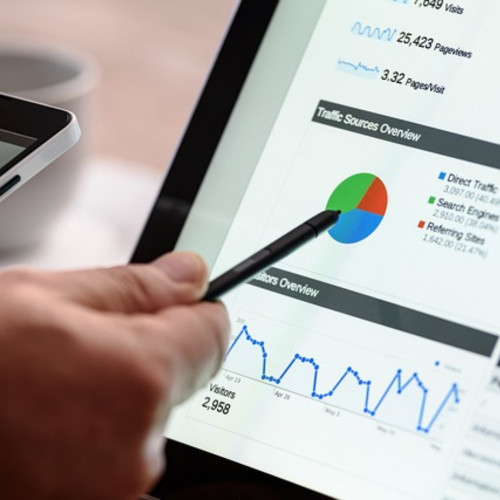 looking at page traffic data