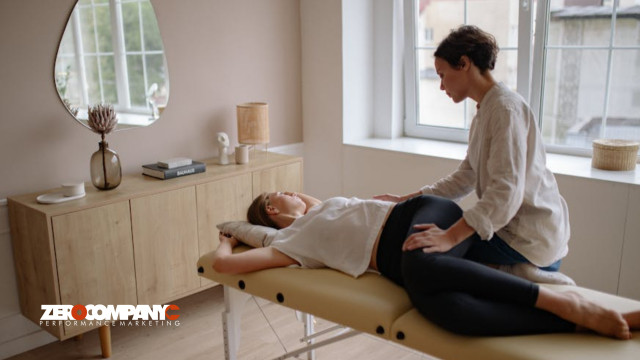 woman receiving a relaxing massage from a chiropractor
