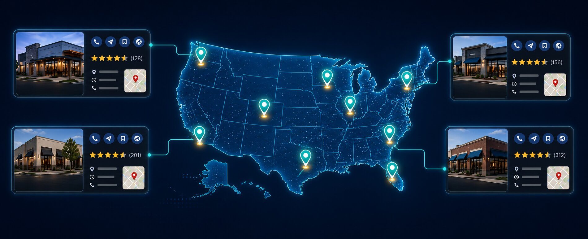 Franchise locations connected to local SEO and Google Business Profile optimization